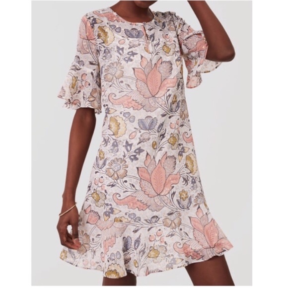 floral flounce dress